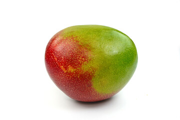 Mango. Fresh organic mango isolated on white background. Mango macro. With clipping path