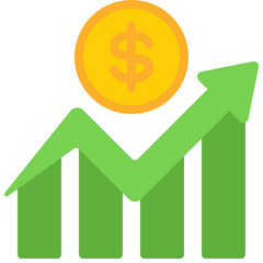 Financial Increase Chart Icon