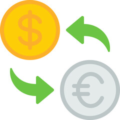 Obraz premium Currency Exchange Arrows Icon