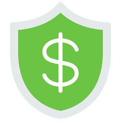 Financial Security Shield Icon