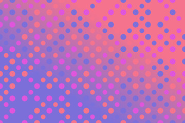 Abstract gradient dot pattern background design - colorful vector illustration with dots - obrazy, fototapety, plakaty