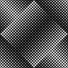 Monochrome geometrical seamless circle pattern background design - abstract black and white vector graphic from circles