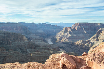 View over Grand Canyon West in Mohave County, Arizona, United States