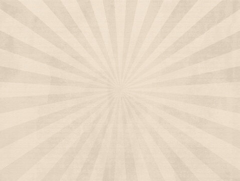 Old paper with starburst motif. Pastel beige color background in retro style. Best for poster or overlay. 