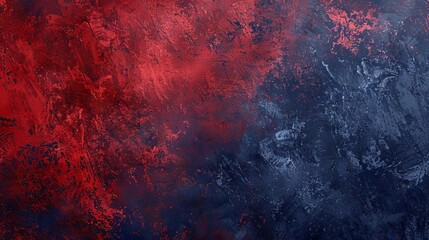 Bold crimson and navy textured background, representing courage and depth.
