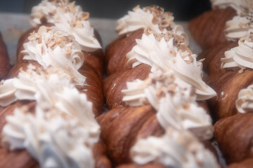 pastry with cream 