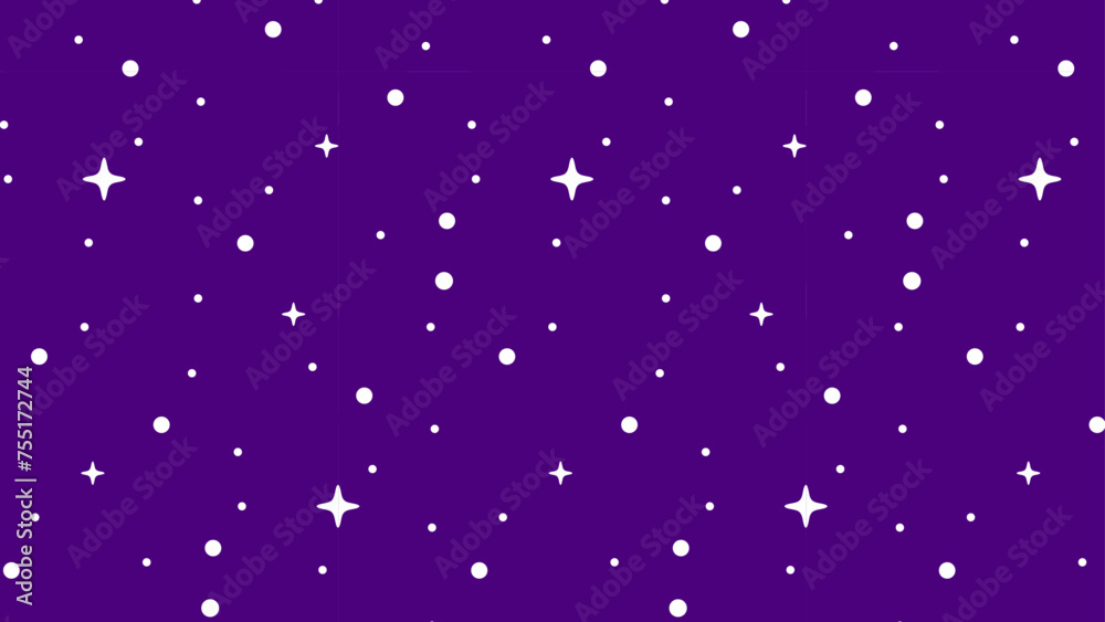 Wall mural seamless repeating vector space and stars pattern texture