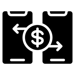 Mobile Bank Transfer Icon