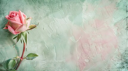 Gentle rose pink and sage green textured background, representing softness and wisdom.