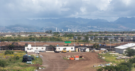 View from the Hawaii Skyline Rail. Phase 1 of the project opened June 30, 2023 linking East Kapolei...