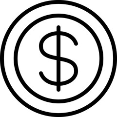 Dollar Coin Icon