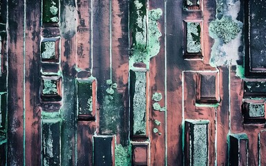 Aged Brick Concrete Wall Industrial Background