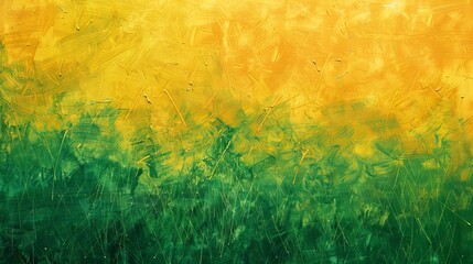 Lively sunflower yellow and grass green textured background, evoking happiness and growth. - obrazy, fototapety, plakaty