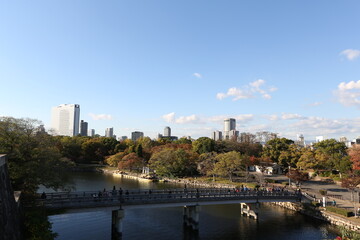 Obraz premium Osaka skylines. High quality photo