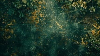 Fototapeta na wymiar Lush forest green and honey textured background, representing growth and sweetness.