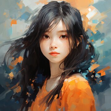 january 19| deviant art girl art by asian painter