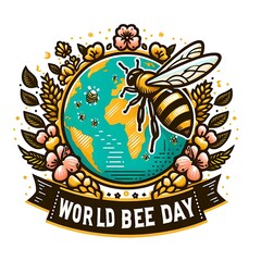 World Bee Day, illustration