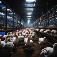 Fotobehang Poultry farming © علي أبو أحمد