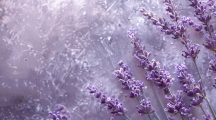 Peaceful lavender and silver textured background, representing tranquility and refinement.