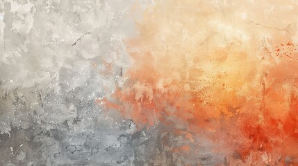 Radiant apricot and soft grey textured background, representing warmth and balance.