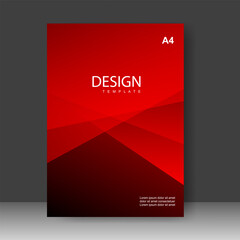 Naklejka na ściany i meble Cover design modern with Red color Background. for cover book. Annual report. Brochure template, Poster, catalog. Simple Flyer promotion. magazine. Vector illustration
