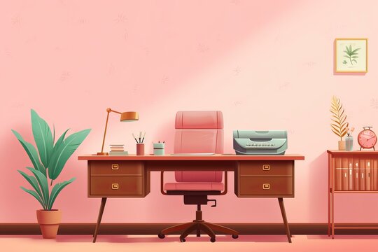 Appreciative Secretary day. Table invitation holiday. Generate Ai