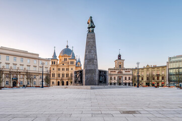 Miasto Łódź- widok na Plac Wolności. - 755188159