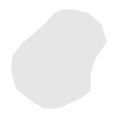 Nauru country simplified map. Light grey silhouette with sharp corners isolated on white background. Simple vector icon