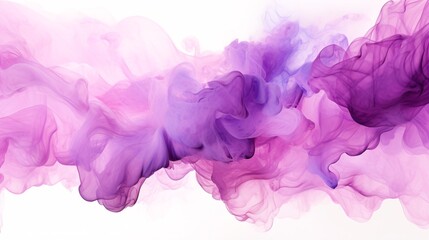 watercolors in violet shades on a white white background