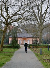 Fototapeta na wymiar Orangerie am Schloss Glücksburg