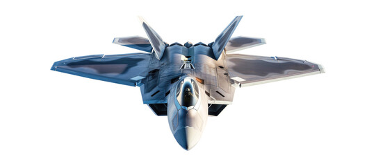 A jet fighter aircraft isolated on transparent background. - obrazy, fototapety, plakaty
