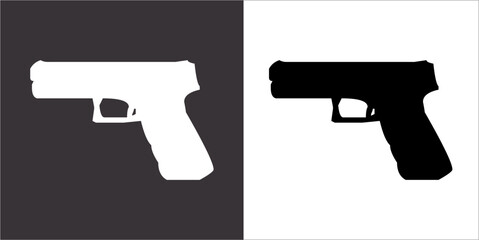 IIlustration Vector graphics of Pistol icon