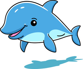 Coastal Concerto Dolphin Vector Design