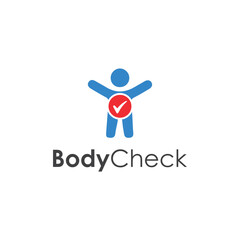 Body Check Logo People Vector