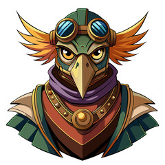 Steampunk Bird Warrior
