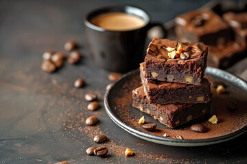 Gourmet Brownies with Coffee