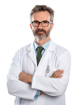 Professional pharmacist in transparent background
