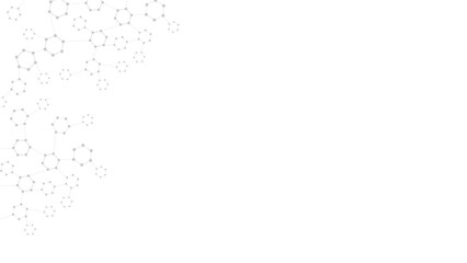 Science abstract background. Abstract technology background with copy space. Abstract shapes in the corner.