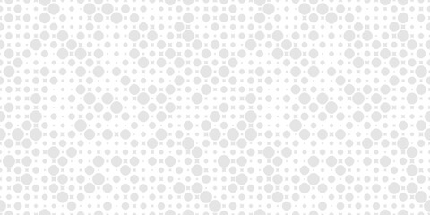 Subtle minimal vector seamless pattern with small randomly scattered curved shapes, circles, squares, dots. Elegant modern minimalist background with halftone effect. Simple texture. Repeated design
