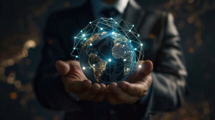 The concept of work in the global network of connections of the world.