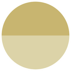 Color half of the circle brown