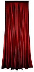 red theater curtain without bottom