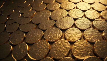 Circles pattern gold slab texture sample