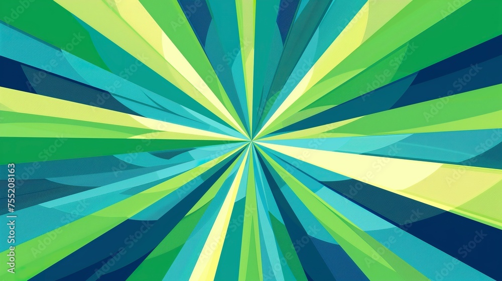 Wall mural abstract background with geometric pattern in sunburst style with thick lines. illustration of brigh