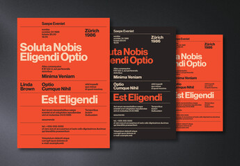 International Typographic Style Poster Design Layout