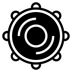 Rebana Icon. Music Instrument Symbol - Vector Logo Template.