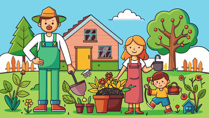 gardening vector illustration