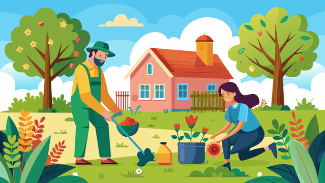 gardening vector illustration