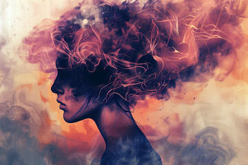 Mental Health Depression Illustration