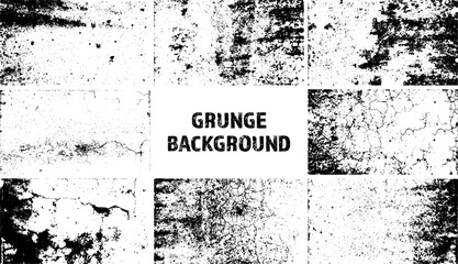 Grunge overlay texture. Old dirty concrete background with cracks and scratches. Distressed grainy surface. Vintage urban backdrop. Scraped and stained design element. Vector illustration